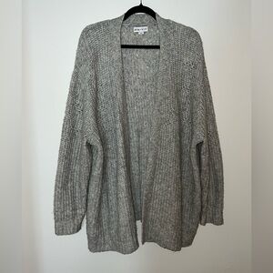 Ava & Viv Women’s Cozy Gray Women's Cardigan Sweater/Size 4X